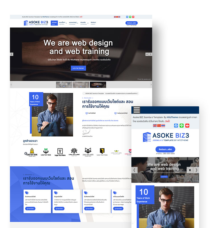 Asoke BIZ3 Joomla 6 Template